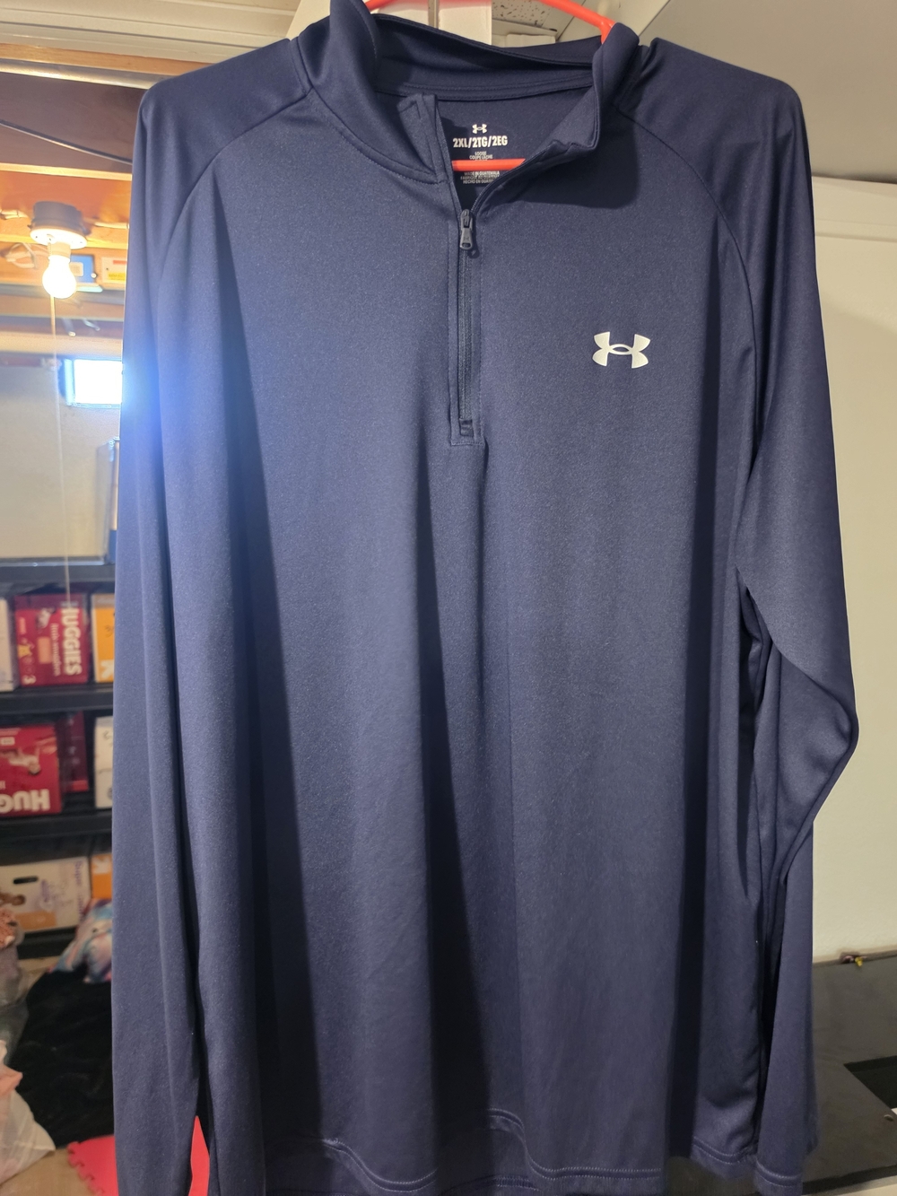 Under Armour Navy Quarter-Zip Long Sleeve Performance Shirt